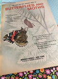Vintage 1963 Butterflies and Moths How & Why Wonder Book Softcover