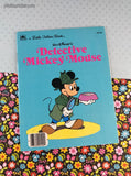 Vintage 1985 Walt Disney's Detective Mickey Mouse Little Golden Book Softcover Booklet