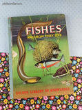 Vintage 1960 Fishes and How They Live Golden Library of Knowledge Hardcover