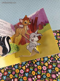 Vintage 1979 Walt Disney's Bambi Gets Lost Miniature Pop-Up Book Soft/Hardcover