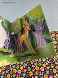 Vintage 1979 Walt Disney's Bambi Gets Lost Miniature Pop-Up Book Soft/Hardcover