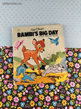 Vintage 1976 Walt Disney's Bambi's Big Day Miniature Pop-Up Book Soft/Hardcover