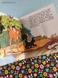 Vintage 1976 Walt Disney's Bambi's Big Day Miniature Pop-Up Book Soft/Hardcover