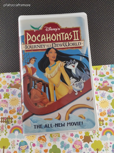 Vintage Walt Disney's Pocahontas II Journey to a New World Clamshell VHS Tape, Great Shape