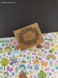 Vintage 1987 PSX Starburst Wooden Block/Rubber Stamp