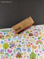 Vintage 1987 PSX Starburst Wooden Block/Rubber Stamp