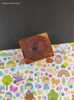 Vintage 1987 PSX Starburst Wooden Block/Rubber Stamp
