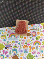 Vintage PSX Spring Bunny D727 Wooden Block/Rubber Stamp