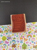 Vintage 1996 Posh Impressions Robber Stampede Fax! Wooden Block/Rubber Stamp
