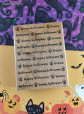 Vintage Hero Arts Happy Halloween S1788 Wooden Block/Rubber Stamp