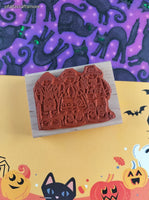 Vintage 1998 Stampin' Up! Thanksgiving Fall Festive Pilgrims Wooden Block/Rubber Stamp