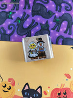Vintage Suzy's Zoo Fall Festive Thanksgiving Pilgrims Wooden Block/Rubber Stamp
