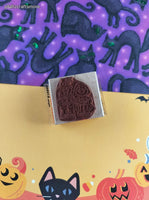 Vintage Suzy's Zoo Fall Festive Thanksgiving Pilgrims Wooden Block/Rubber Stamp