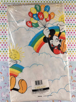 Vintage Walt Disney's Mickey Mouse Happy Birthday Table Cover NEW in Original Packaging