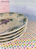 Vintage Pfaltzgraff Merlot Grapes Salad/Bread Plate 8.25" Set/4