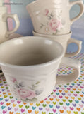 Vintage Pfaltzgraff "Tea Rose" Tea Cups w/Saucers Set/5, Nice Clean