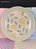 Vintage 2000's Pfaltzgraff Vera Cruz Lemons 12.75" Chop Plate Serving Platter, Like New