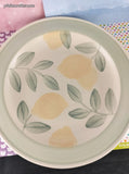 Vintage 2000's Pfaltzgraff Vera Cruz Lemons 12.75" Chop Plate Serving Platter, Like New