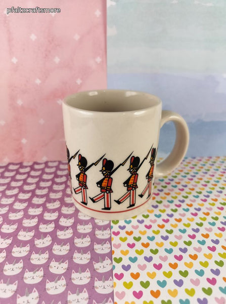 Vintage Unbranded Christmas Marching Nutcrackers Decorative Mug, Like New