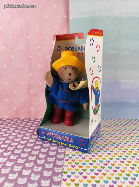 Vintage Poseable Paddington Bear Eden Toys Gifts NIB