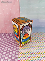 Vintage Squirt Animal - Bear - Retro Made in Hong Kong Plastic Toy New in Open Box