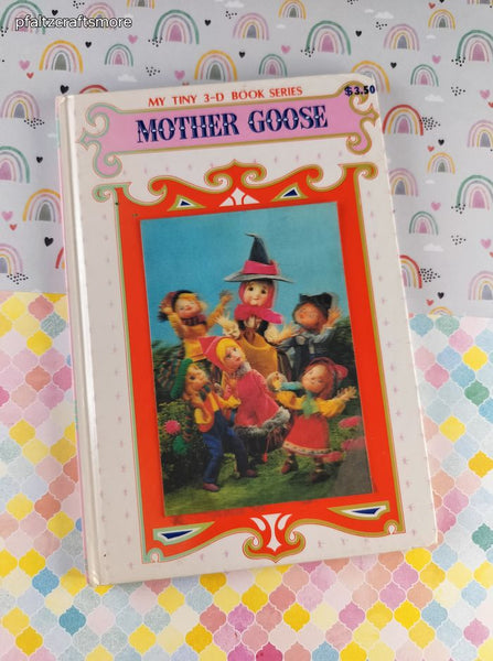 Vintage 1970's My Tiny 3-D Book Series, Mother Goose Hardcover