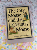 Vintage 1987 Derrydale Books The City Mouse and the Country Mouse Hardcover, Like New