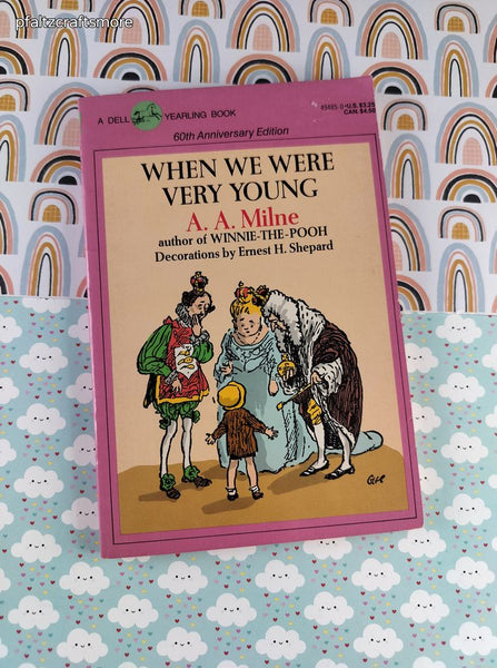 Vintage 1970 Dell Yearling "When We Were Very Young" by A.A. Milne Winnie the Pooh Softcover