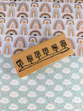 Vintage 2004 Vegetable Garden Northwoods Stamps Wooden Block/Rubber Stamp