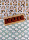 Vintage 2004 Vegetable Garden Northwoods Stamps Wooden Block/Rubber Stamp