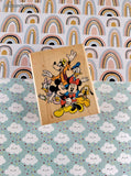 Vintage Mickey Mouse Rubber Stampede Cast Members 378F Block/Rubber Stamp