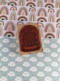 Vintage All Night Media Castle Bookplate Wooden Block/Rubber Stamp