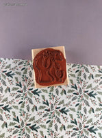 Vintage 2000 Stampin' Up Wintry Snowy Polar Bear Rubber Stamp Block