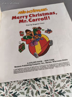 Vintage 1990 Alvin and the Chipmunks Merry Christmas, Mr. Carroll! Golden Softcover