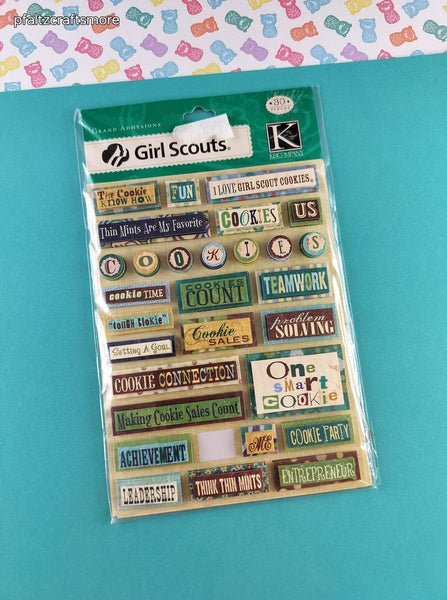 K&CompanyGirl Scouts Cookie Time 3-Dimensional Sticker Pack, New/Sealed