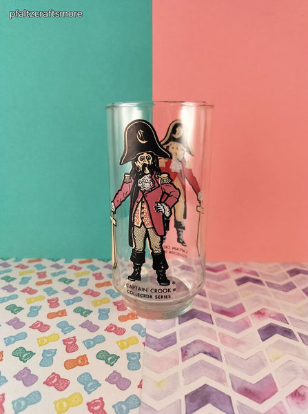 Vintage 1970's McDonald's Captain Crook Glass Tumbler, Nice & Clean