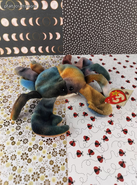 Vintage TY Beanie Baby - Claude, Crab - September 3, 1996 LIKE NEW