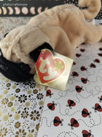 Vintage TY Beanie Baby - Pugsley, Dog - May 2, 1996 LIKE NEW