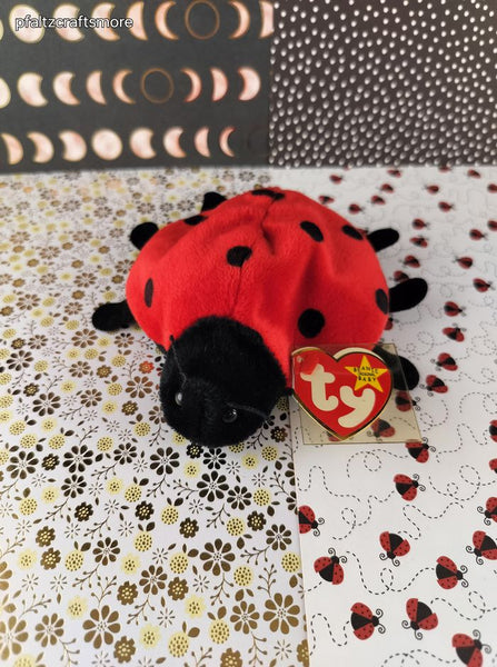 Vintage TY Beanie Baby - Lucky, Ladybug - May 1, 1995 LIKE NEW
