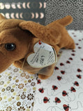 Vintage TY Beanie Baby - Weenie, Dog - July 20, 1995 LIKE NEW