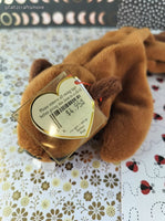 Vintage TY Beanie Baby - Bucky, Beaver - June 8, 1995 LIKE NEW