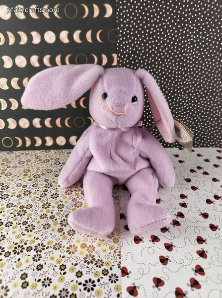Vintage TY Beanie Baby - Floppity, Rabbit - May 28, 1996 LIKE NEW