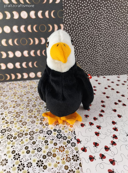 Vintage TY Beanie Baby - Baldy, Eagle - February 17, 1996 LIKE NEW