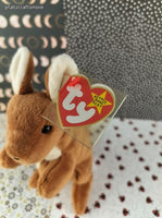 Vintage TY Beanie Baby - Pouch, Kangaroo - November 6, 1996 LIKE NEW