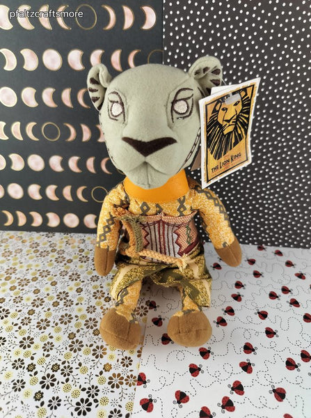 Vintage 1990's The Lion King on Broadway Nala Beanbag Plush Toy NWT