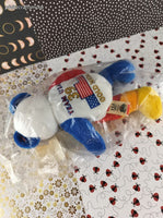 Vintage Team Ring Bears September 2000 Gold Medals USA Beanie Bear NIP