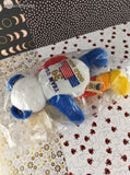 Vintage Team Ring Bears September 2000 Gold Medals USA Beanie Bear NIP