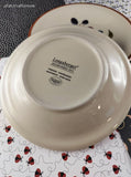 Vintage Longaberger Fruit Medley Salad/Lunch Plates Set/2, Like New