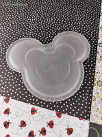Vintage Walt Disney Frosted Glass Mickey Mouse Ears Soap/Trinket Dish, Like New