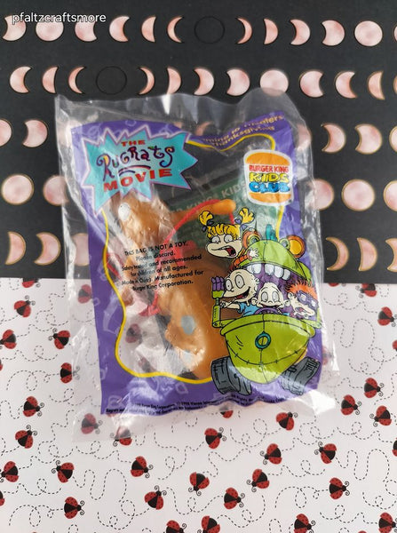 RARE Vintage 1998 The Rugrats Movie Burger King Kids Club Spike the Dog Toy SEALED